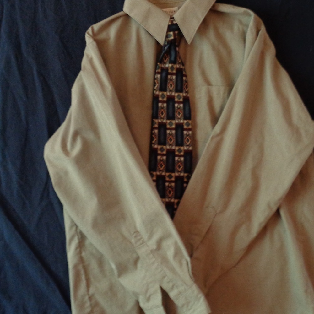 Croft and Barrow Long Sleeve Dress Shirt Size L